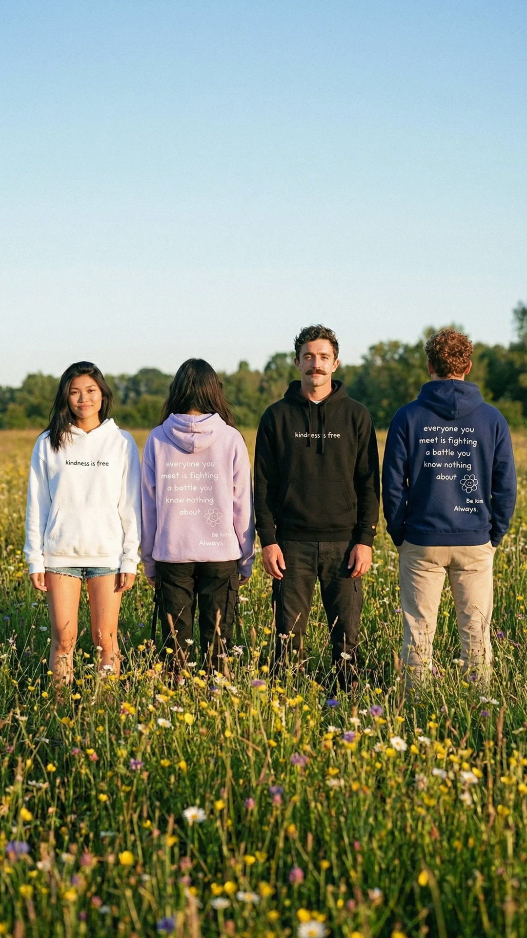 Sudadera con capucha "La amabilidad es gratis"