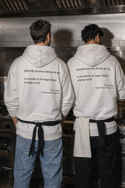 Querida persona detrás de mí (Eres suficiente) Sudadera con capucha