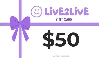 LIVE2LIVE Gift Card