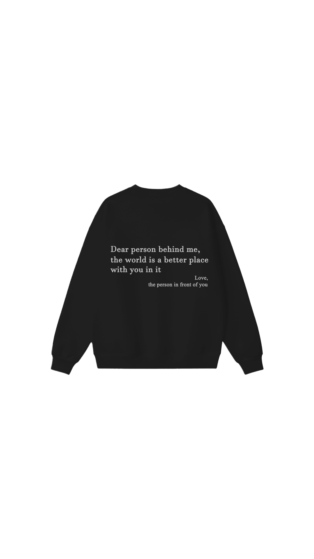 Sudadera con cuello redondo Eres suficiente
