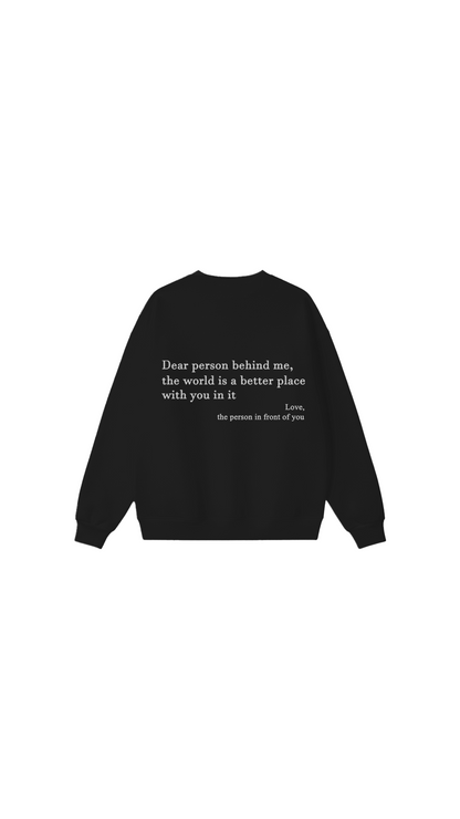 Sudadera con cuello redondo Eres suficiente