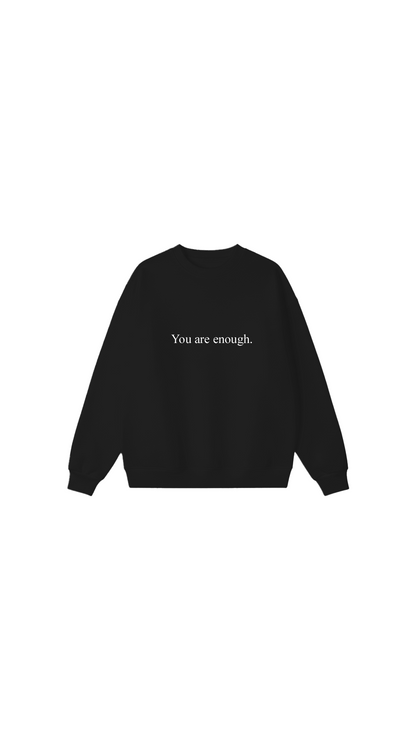 Sudadera con cuello redondo Eres suficiente