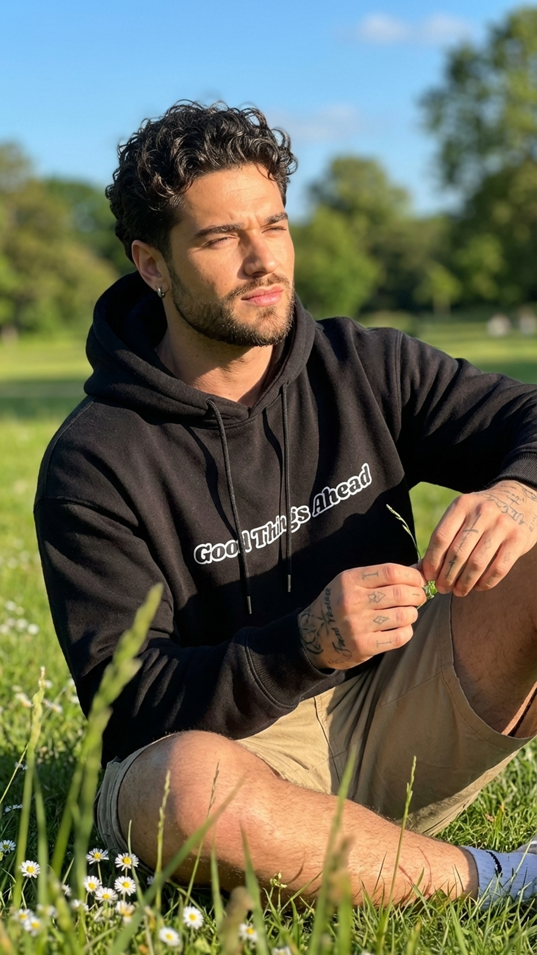 Sudadera con capucha "Grandes Cosas por Venir"