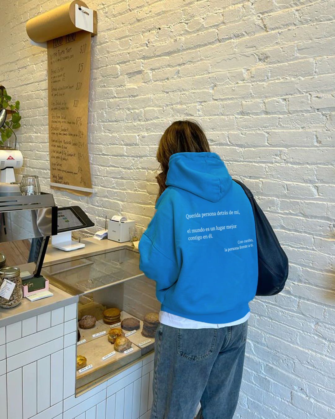 Querida persona detrás de mí (Eres suficiente) Sudadera con capucha