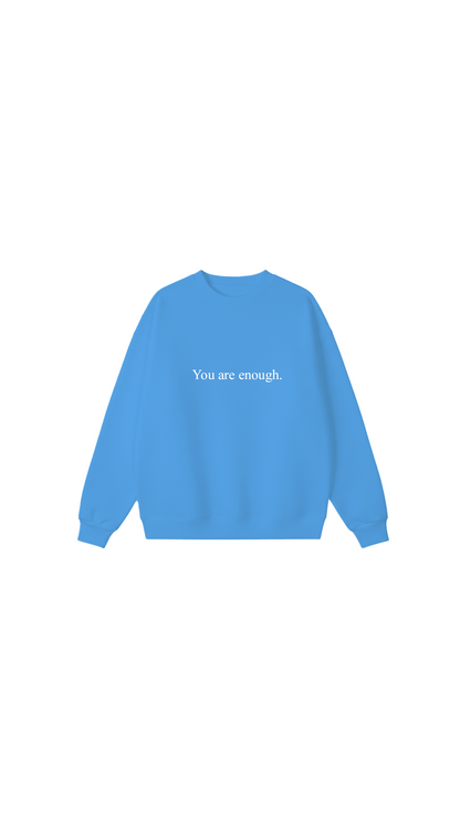 Sudadera con cuello redondo Eres suficiente