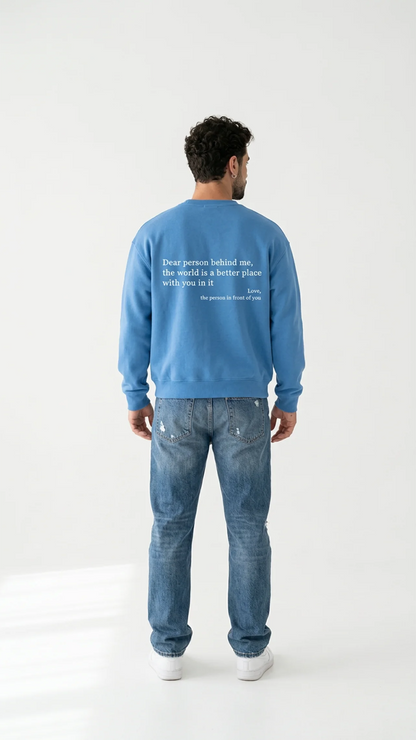 Sudadera con cuello redondo Eres suficiente