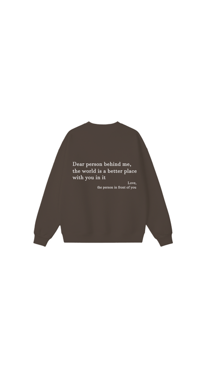 Sudadera con cuello redondo Eres suficiente