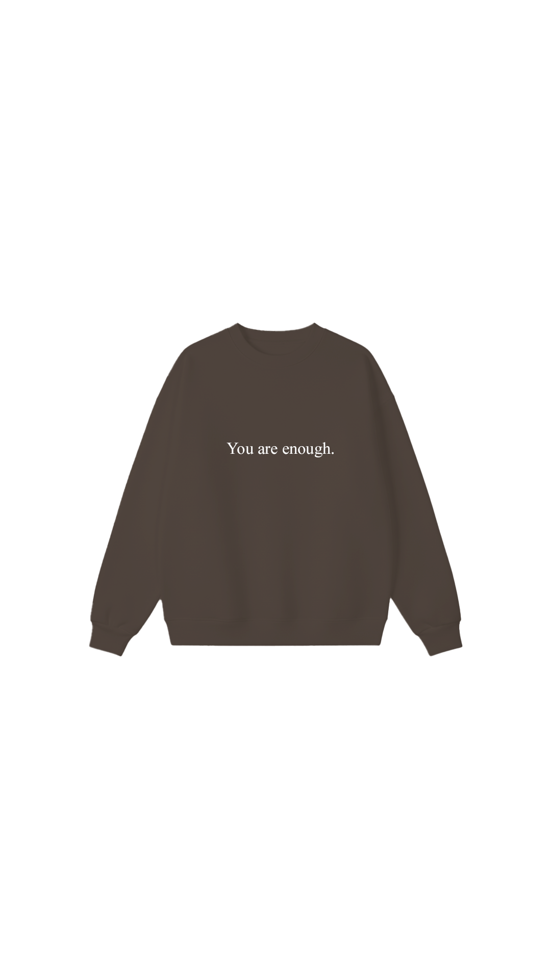 Sudadera con cuello redondo Eres suficiente