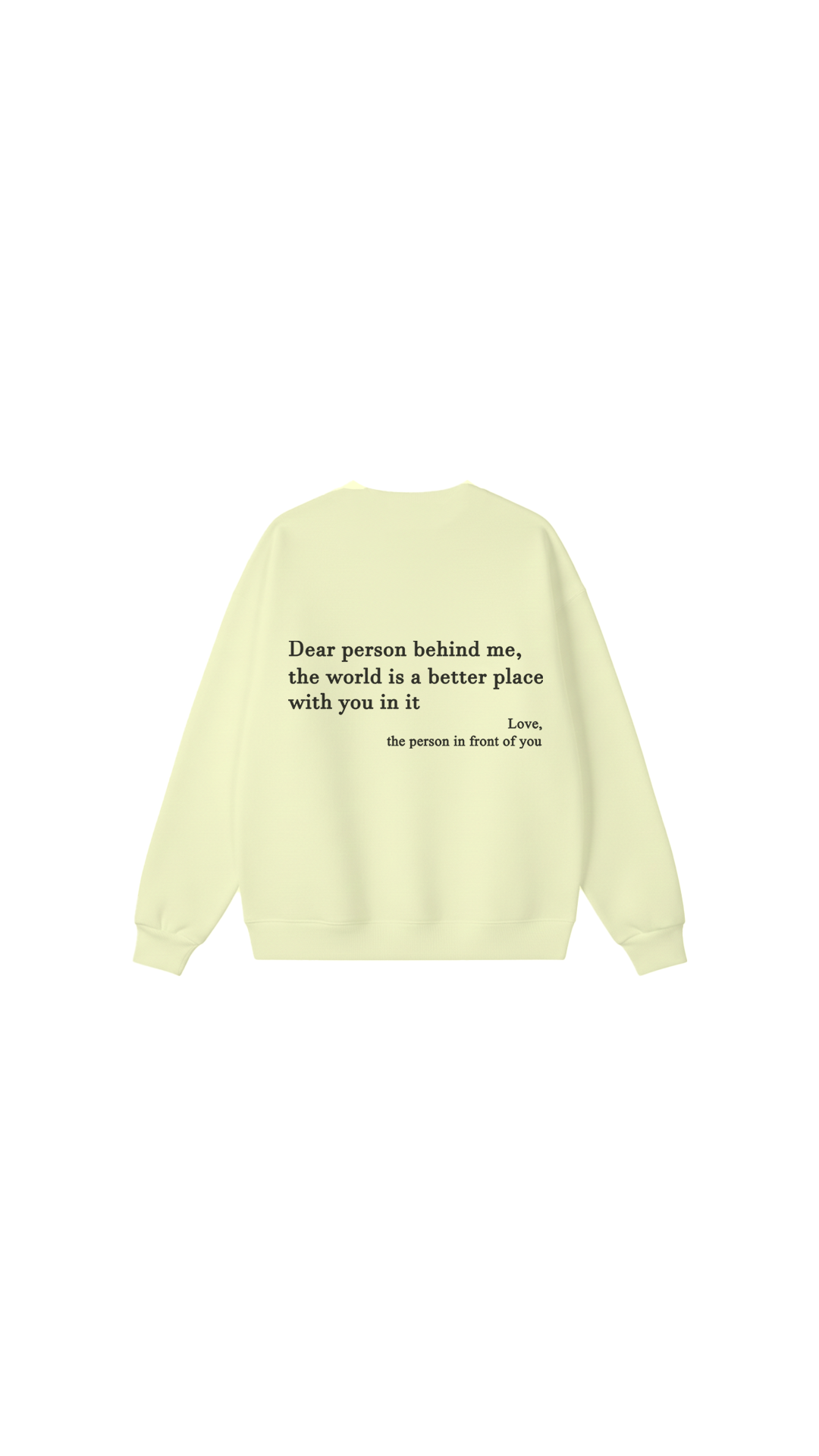 Sudadera con cuello redondo Eres suficiente