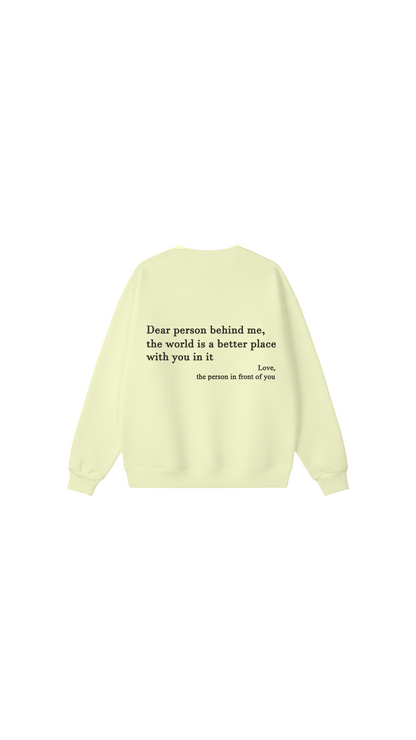 Sudadera con cuello redondo Eres suficiente