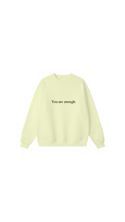 Sudadera con cuello redondo Eres suficiente