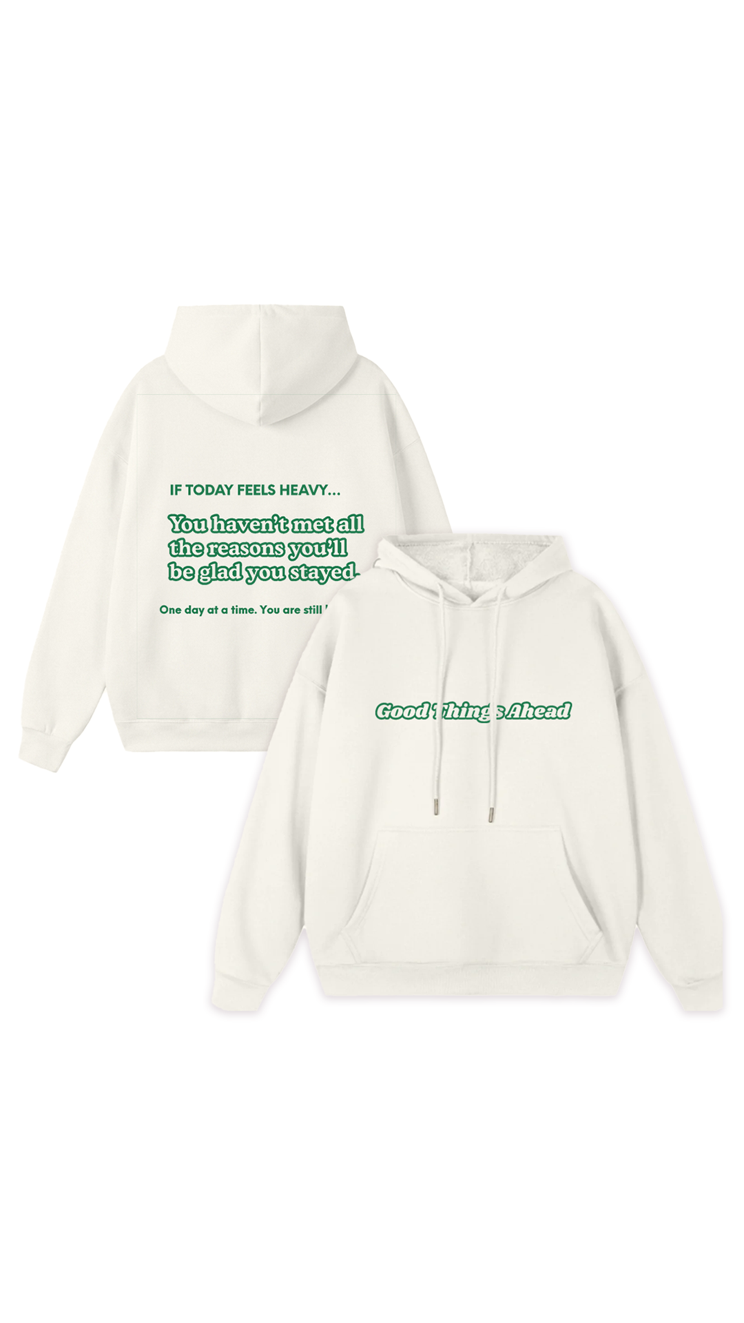 Sudadera con capucha "Grandes Cosas por Venir"