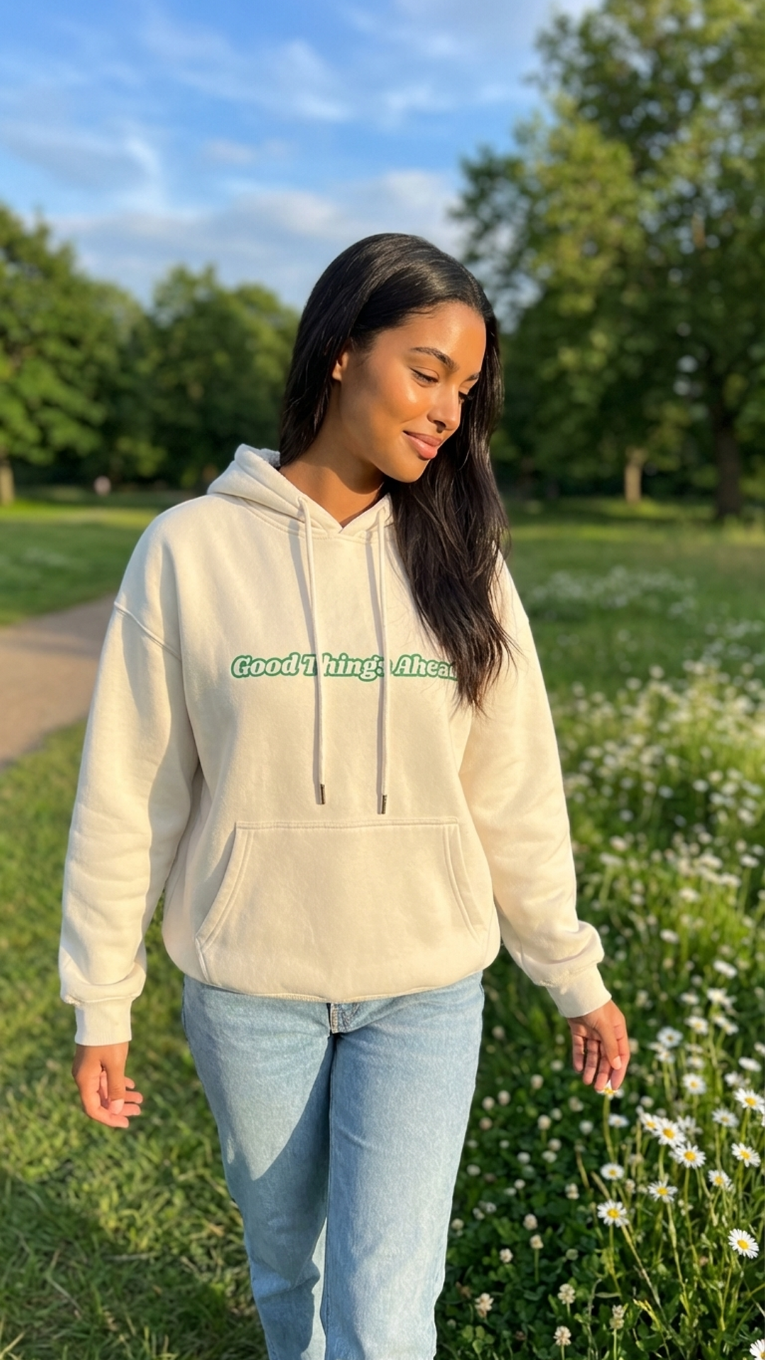 Sudadera con capucha "Grandes Cosas por Venir"