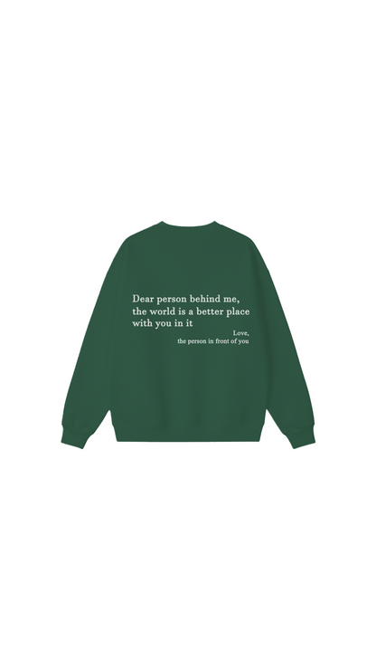 Sudadera con cuello redondo Eres suficiente