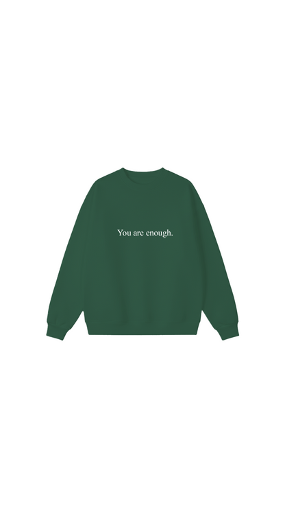 Sudadera con cuello redondo Eres suficiente