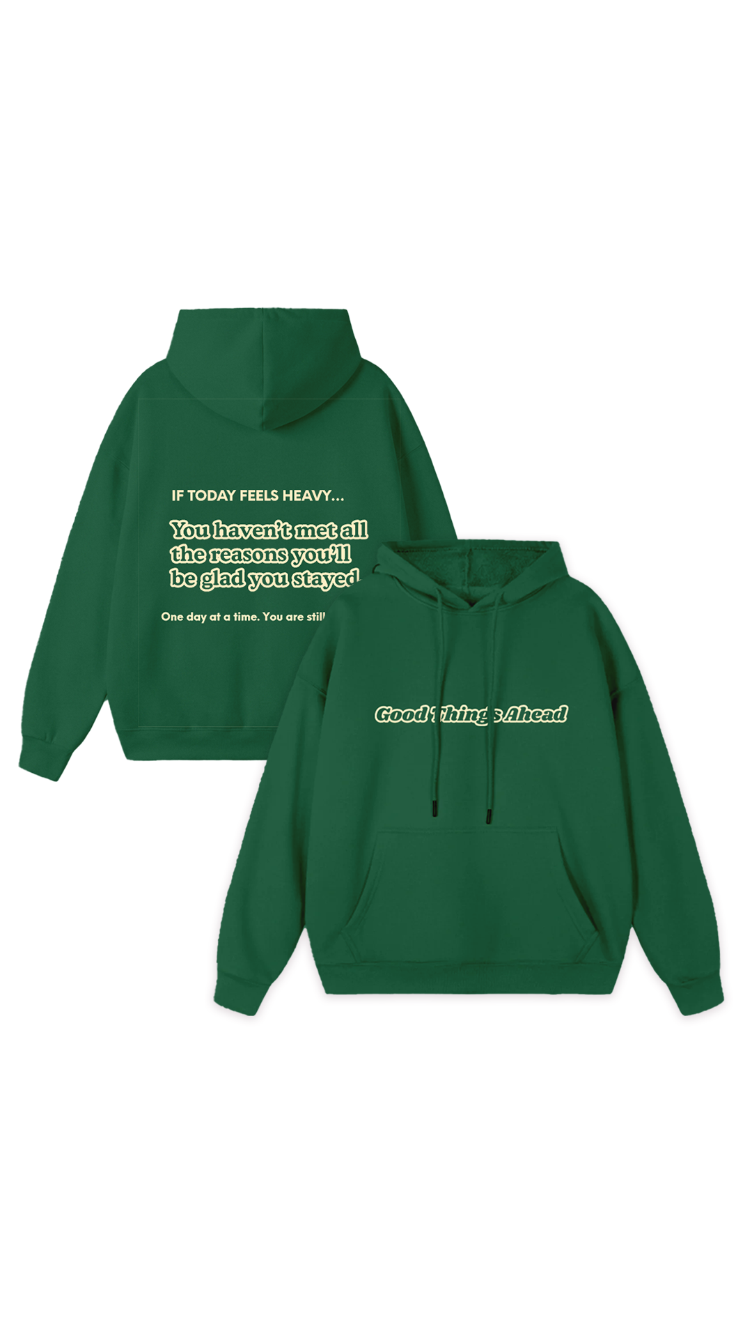 Sudadera con capucha "Grandes Cosas por Venir"