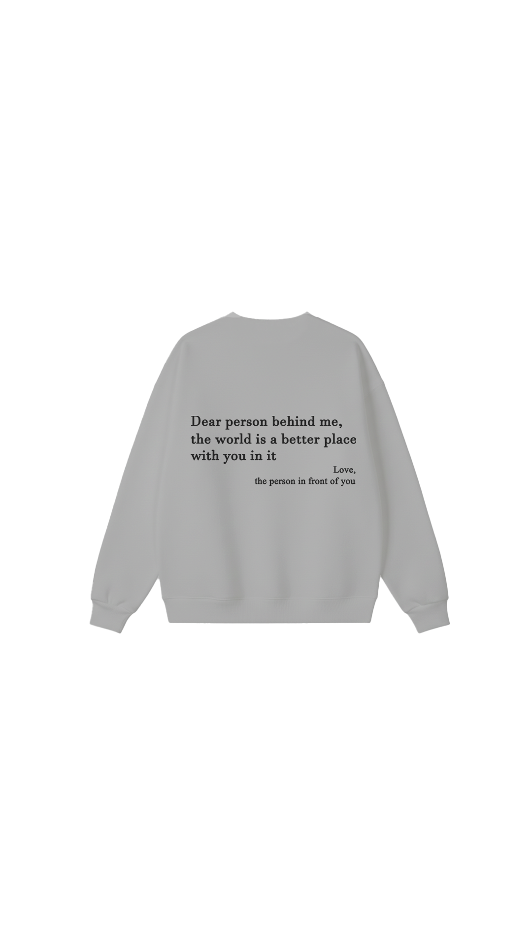 Sudadera con cuello redondo Eres suficiente