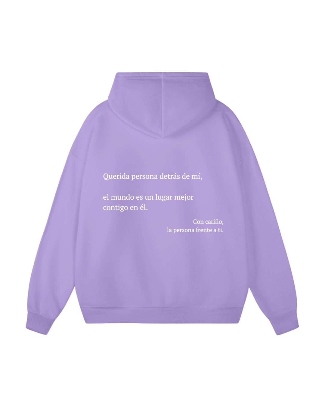 Querida persona detrás de mí (Eres suficiente) Sudadera con capucha