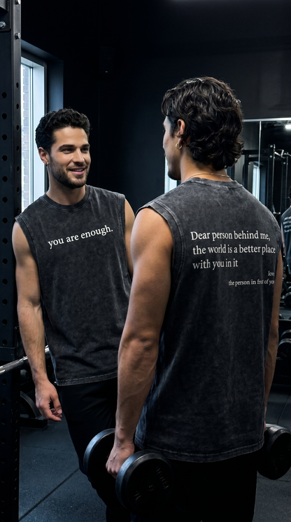 Dear Person Behind Muscle Tee
