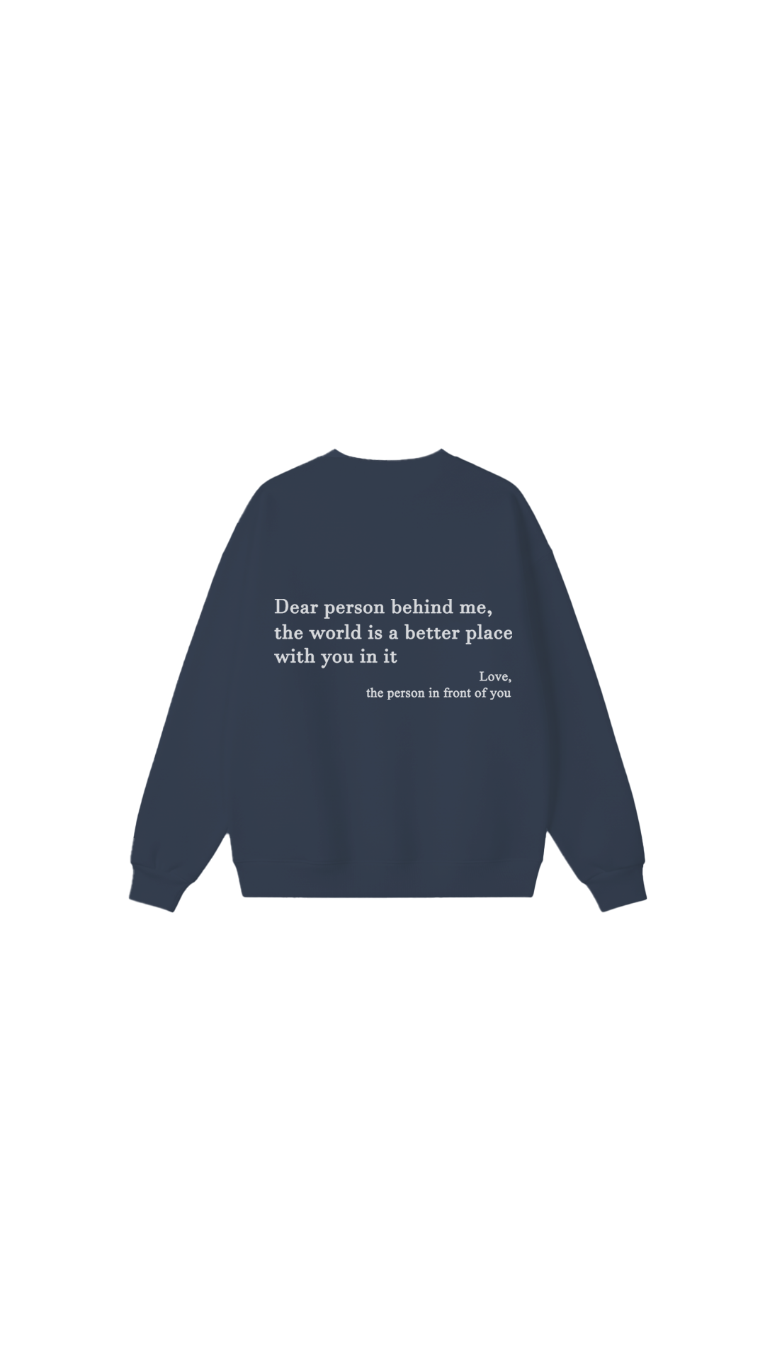 Sudadera con cuello redondo Eres suficiente
