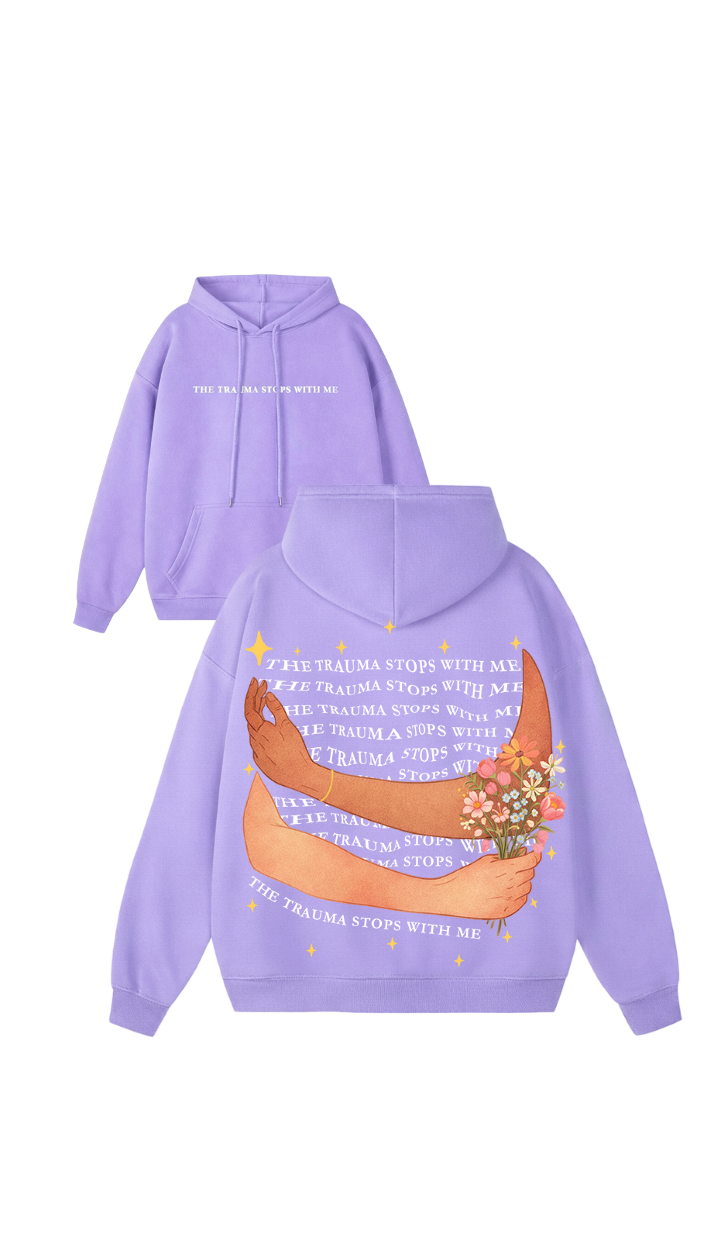 Trauma Termina Conmigo Sudadera con Capucha