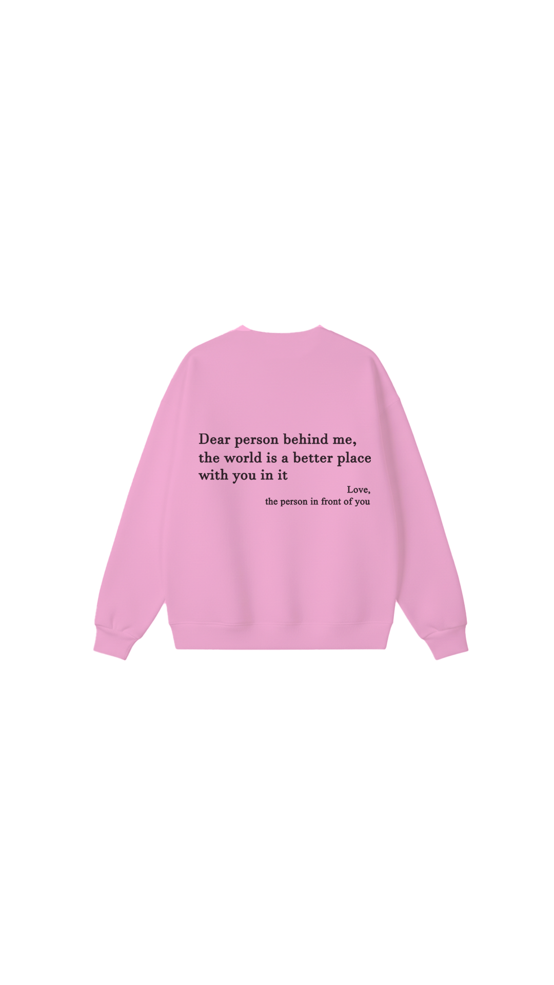 Sudadera con cuello redondo Eres suficiente