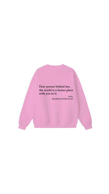 Sudadera con cuello redondo Eres suficiente
