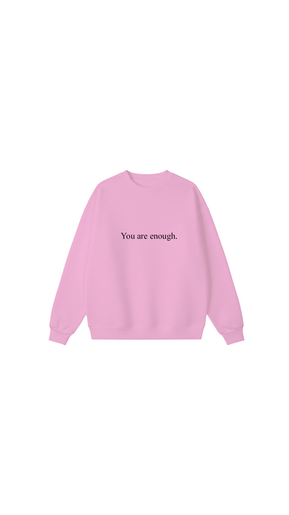 Sudadera con cuello redondo Eres suficiente