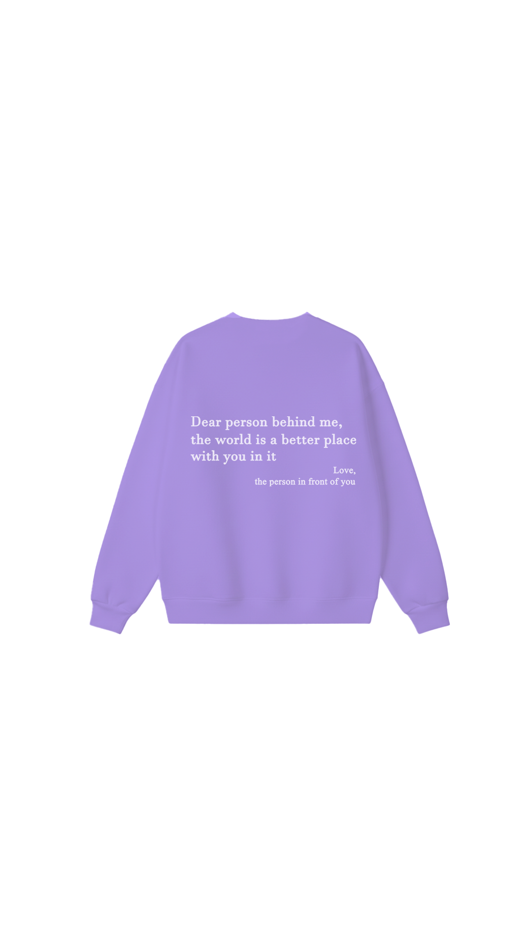 Sudadera con cuello redondo Eres suficiente