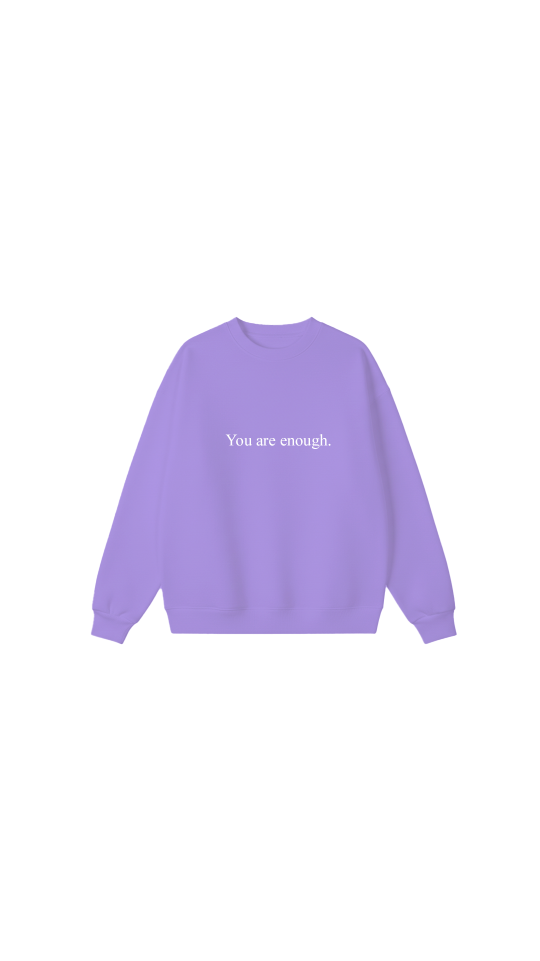 Sudadera con cuello redondo Eres suficiente
