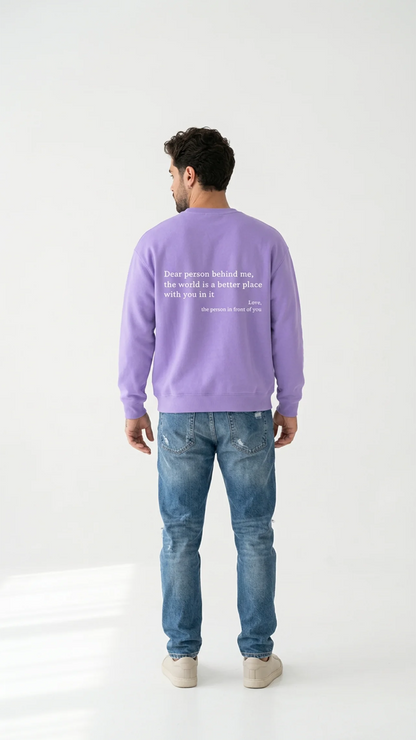 Sudadera con cuello redondo Eres suficiente