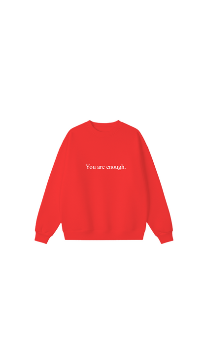 Sudadera con cuello redondo Eres suficiente