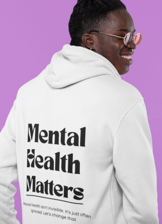 Sudadera con capucha "La salud mental importa"