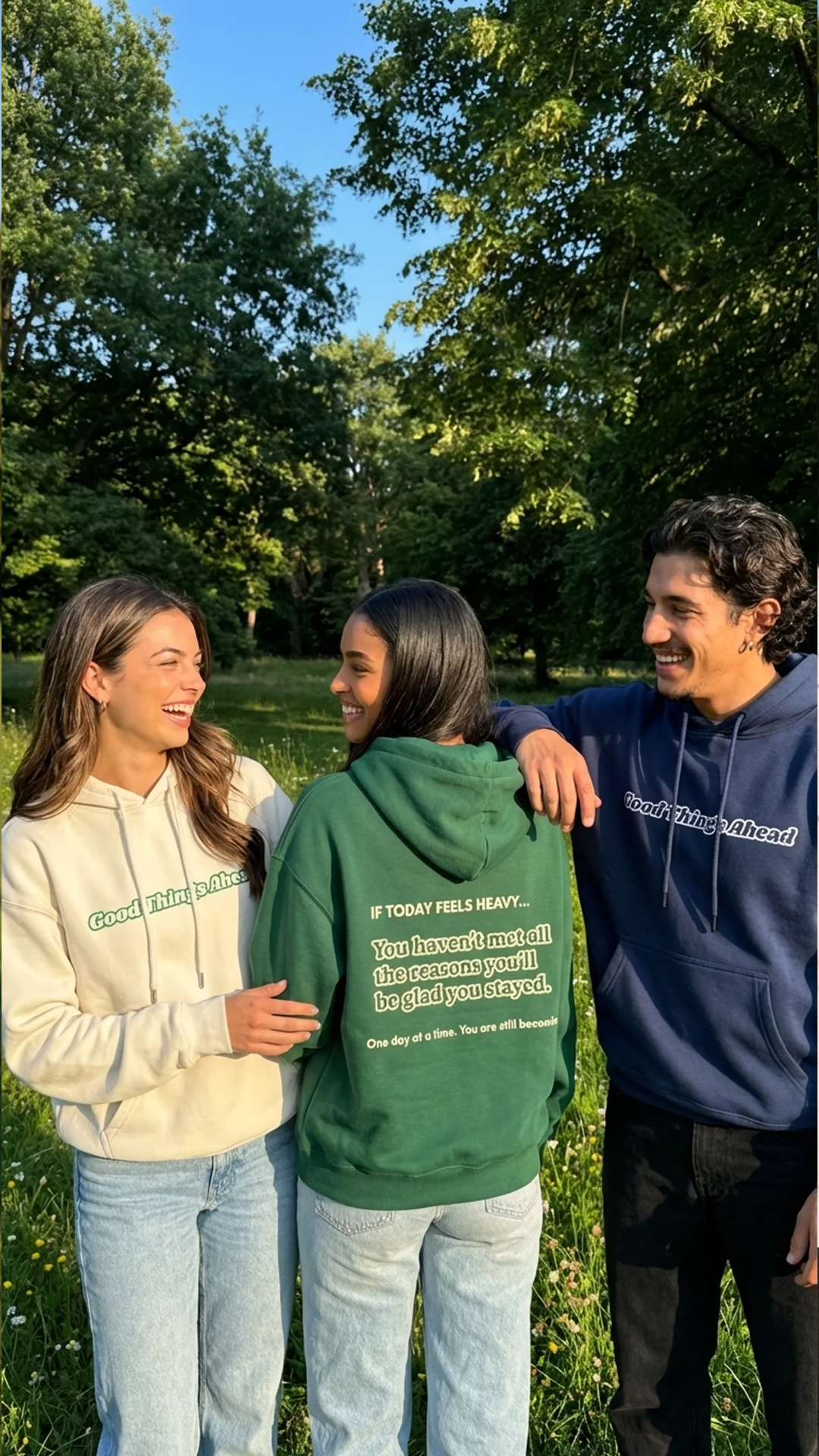 Sudadera con capucha "Grandes Cosas por Venir"