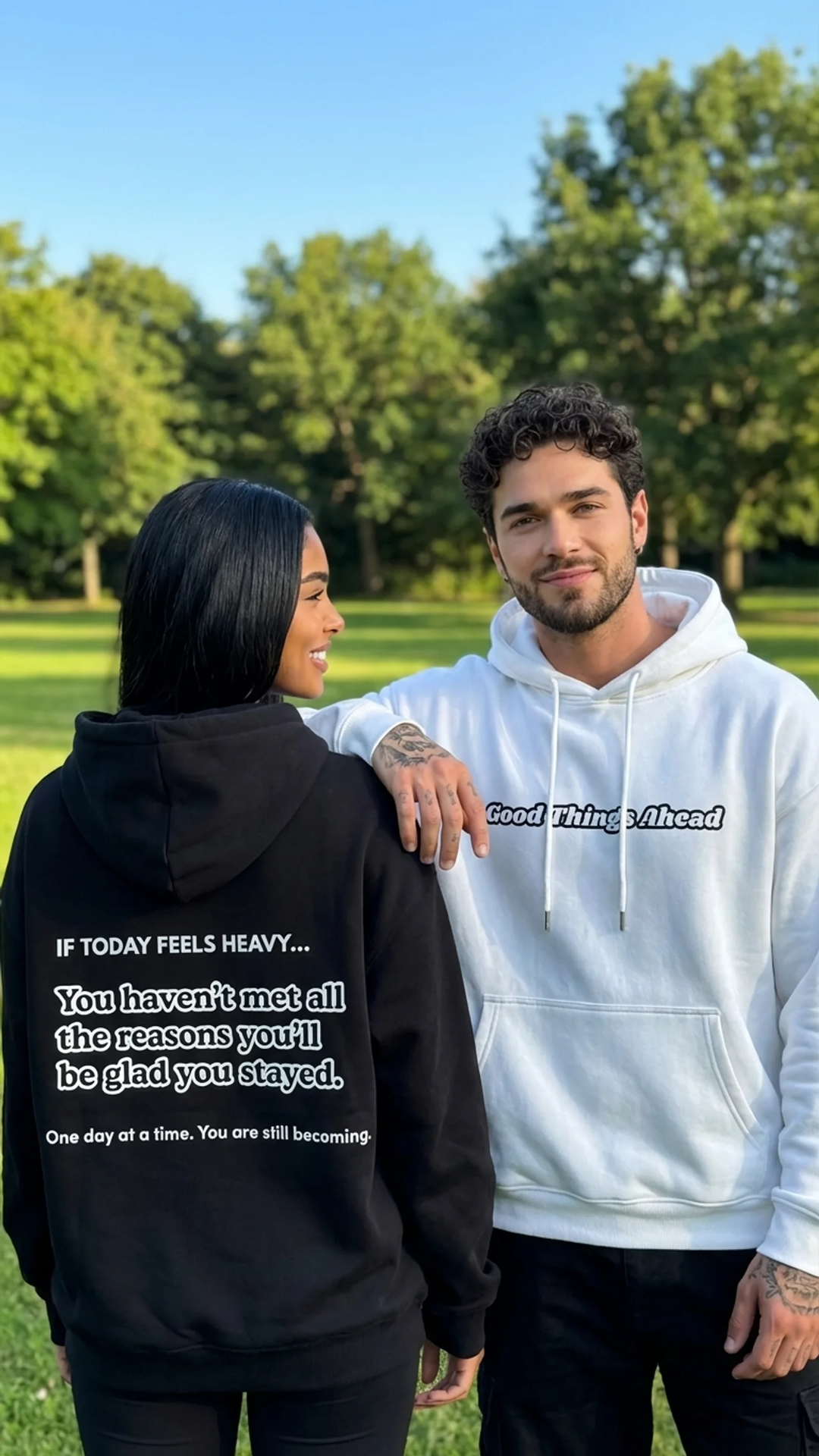 Sudadera con capucha "Grandes Cosas por Venir"