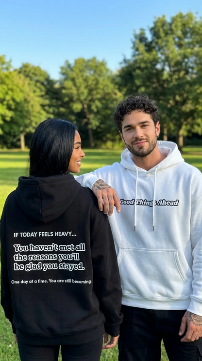 Sudadera con capucha "Grandes Cosas por Venir"