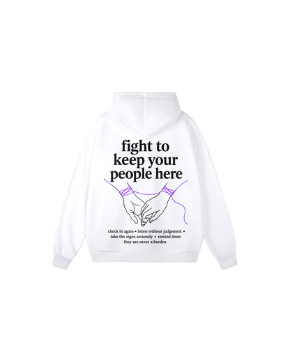 Fight To Keep Your People Here Hoodie UK