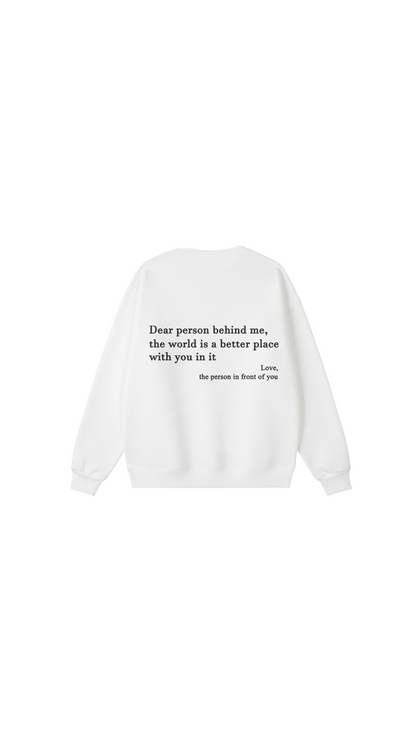 Sudadera con cuello redondo Eres suficiente