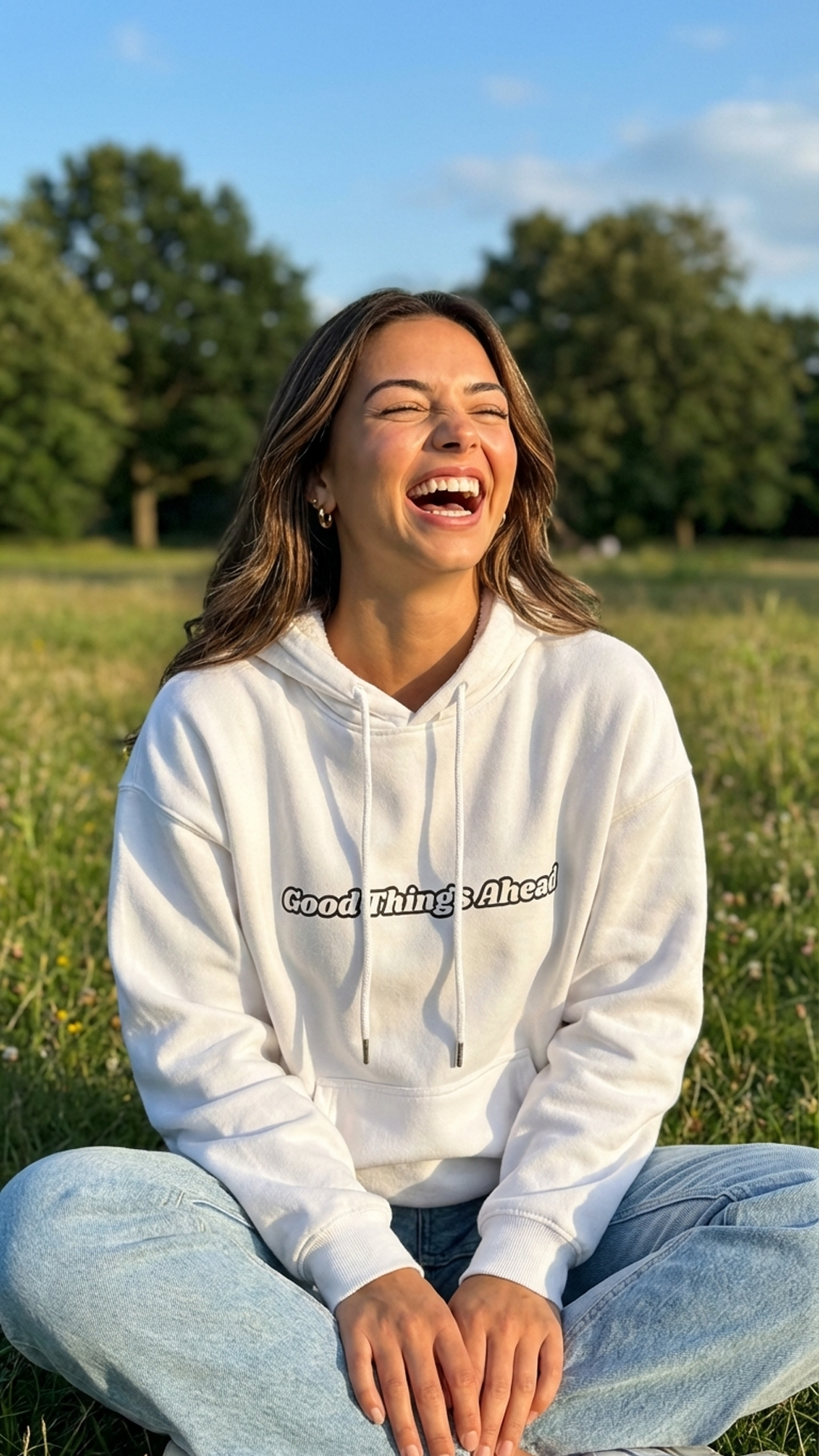 Sudadera con capucha "Grandes Cosas por Venir"