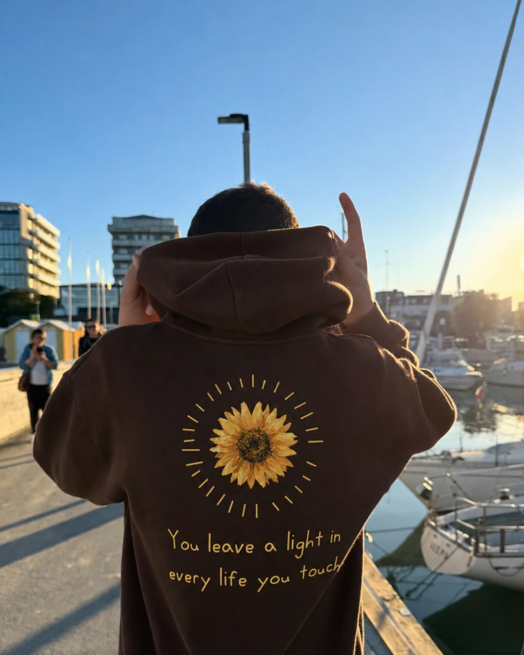 You Leave a Light Hoodie