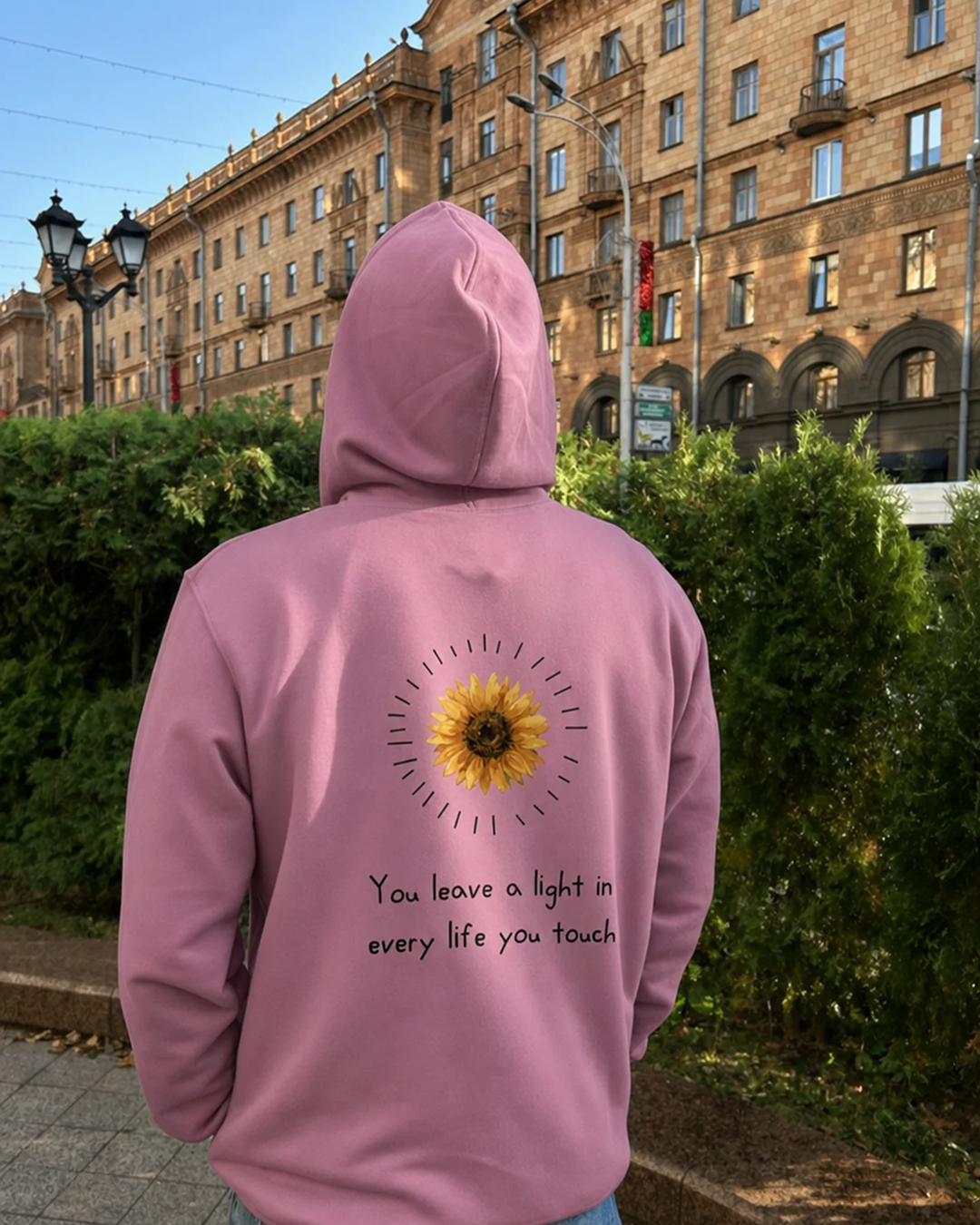 You Leave a Light Hoodie