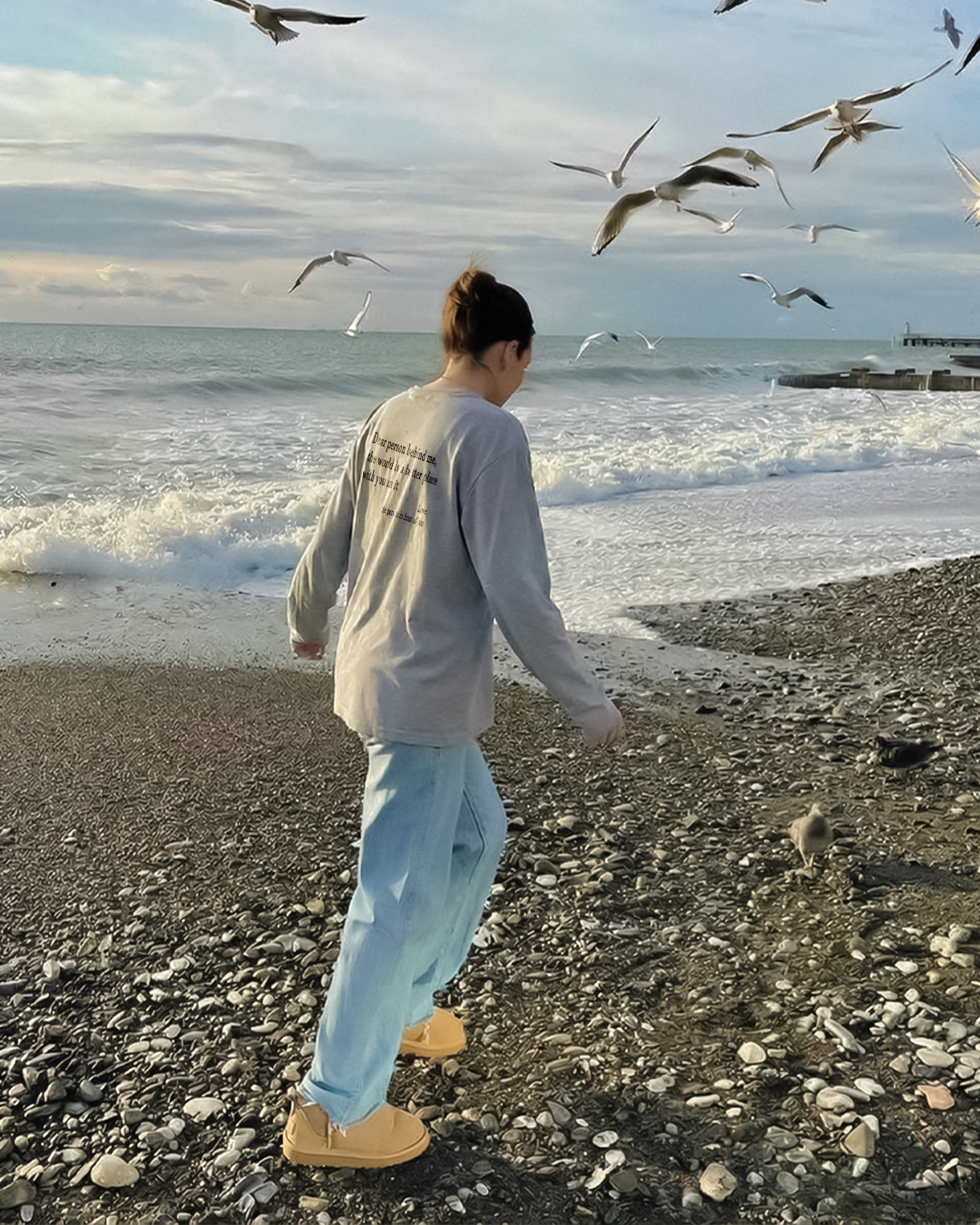 Querida persona detrás de mí (Eres suficiente) Camisa de manga larga