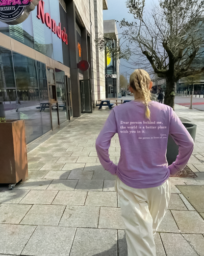 Querida persona detrás de mí (Eres suficiente) Camisa de manga larga