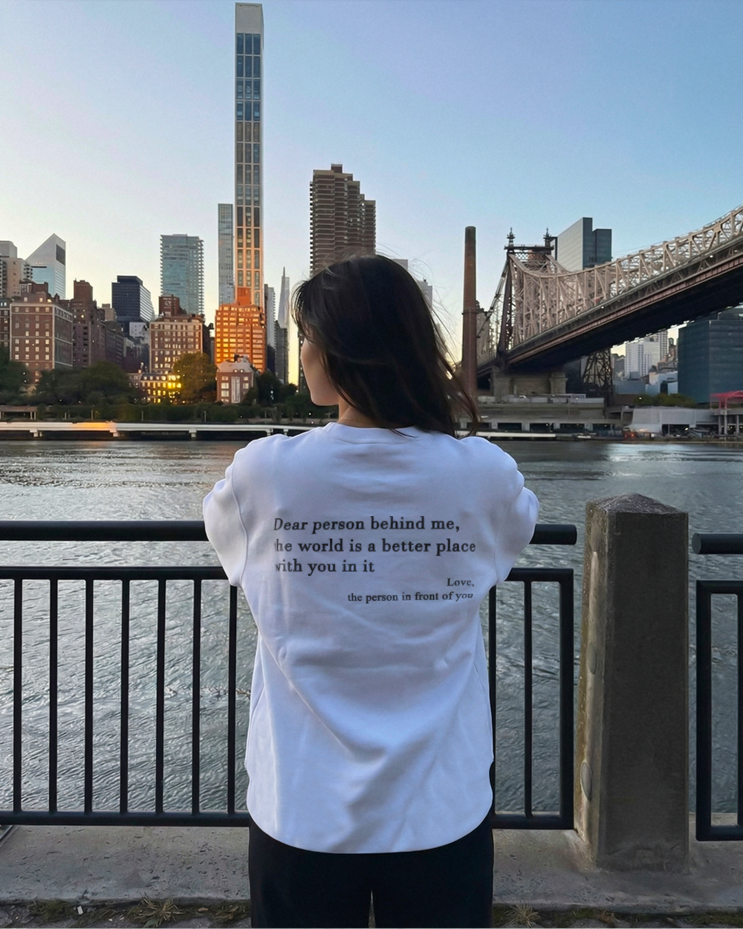 Querida persona detrás de mí (Eres suficiente) Camisa de manga larga